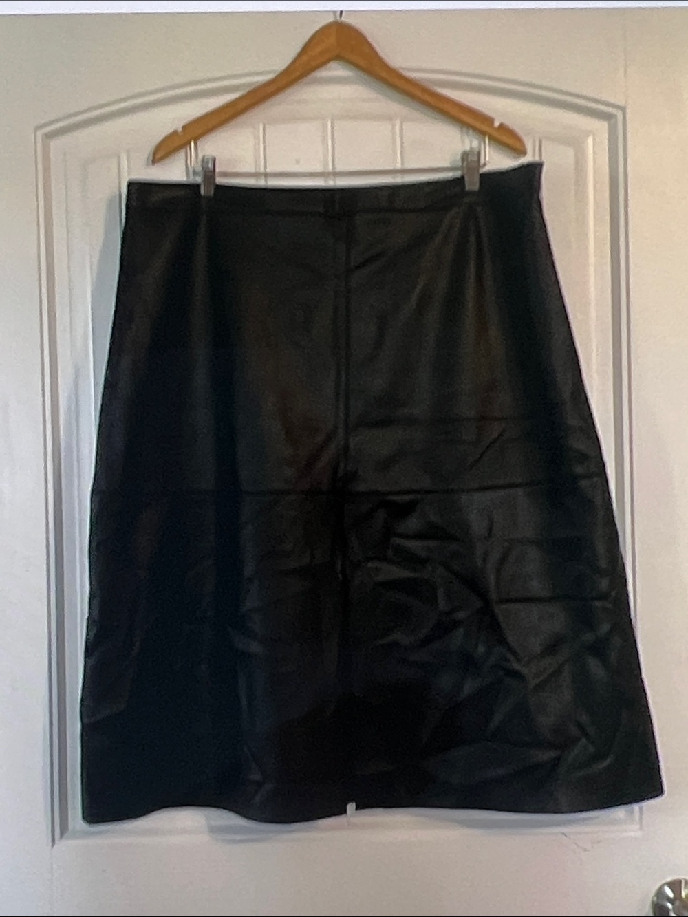 Who What Where Faux Leather Skirt